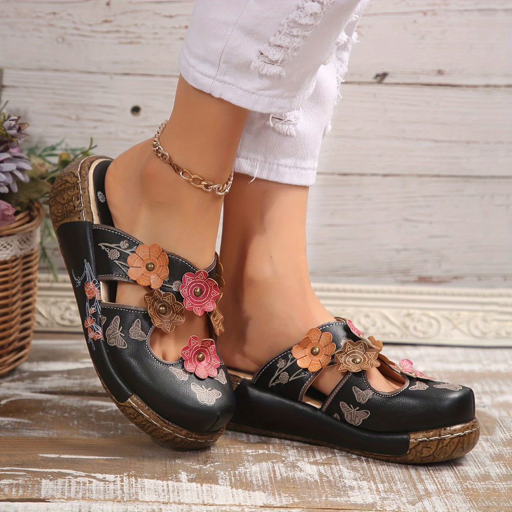 Bettina | Cutout Wedge Mule