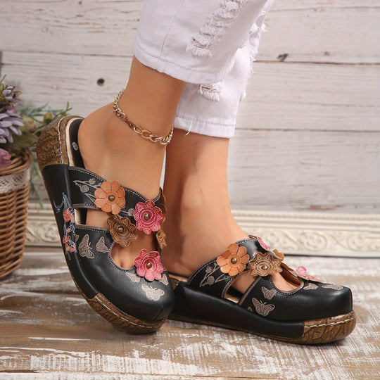 Bettina | Cutout Wedge Mule