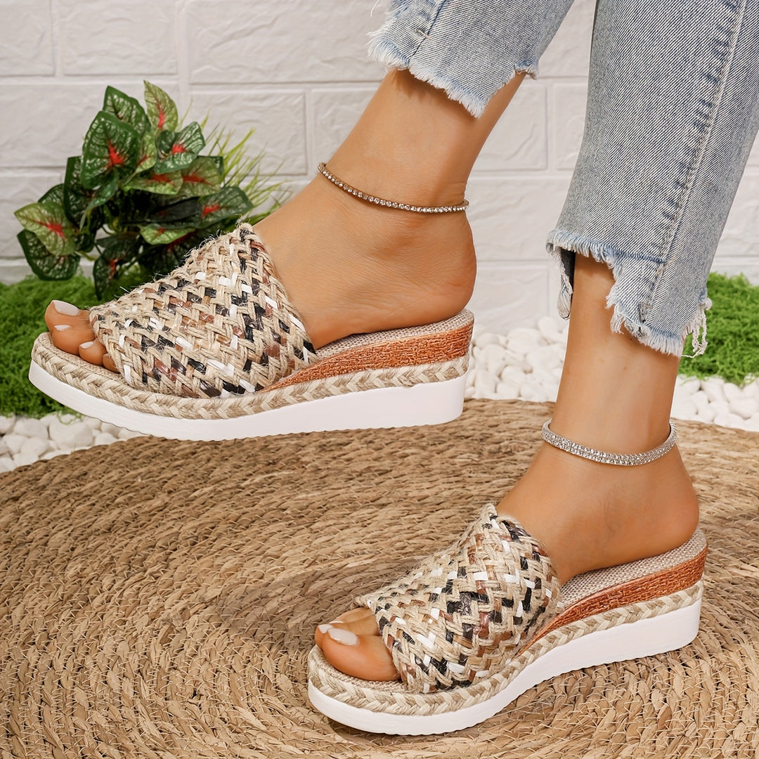 Maddalena | Woven Platform Slide