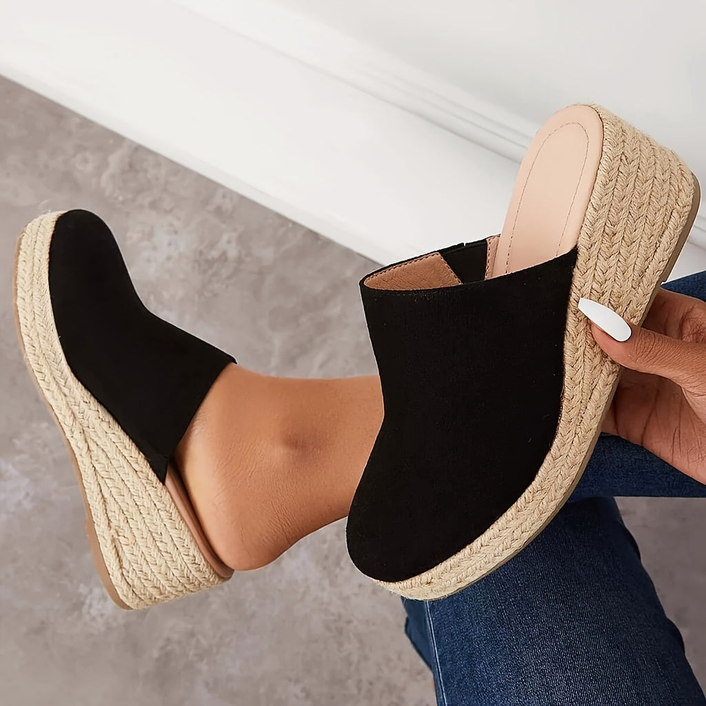 Lilia | Jute Wedge Mule
