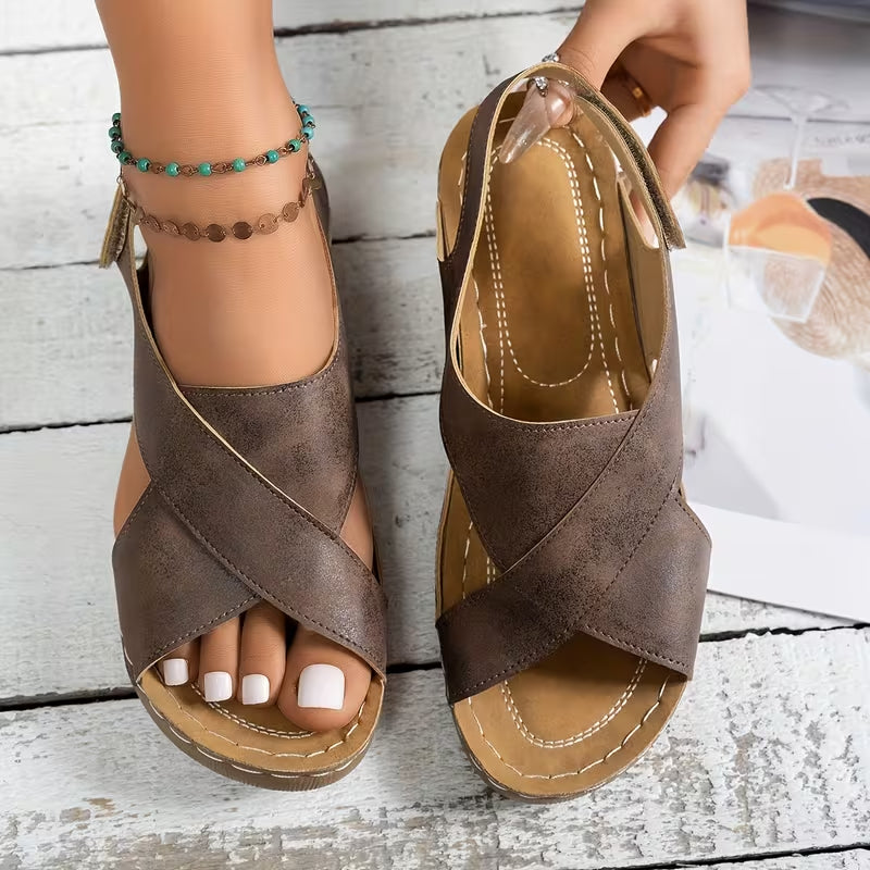 Isidora | Cross Strap Comfort Sandal