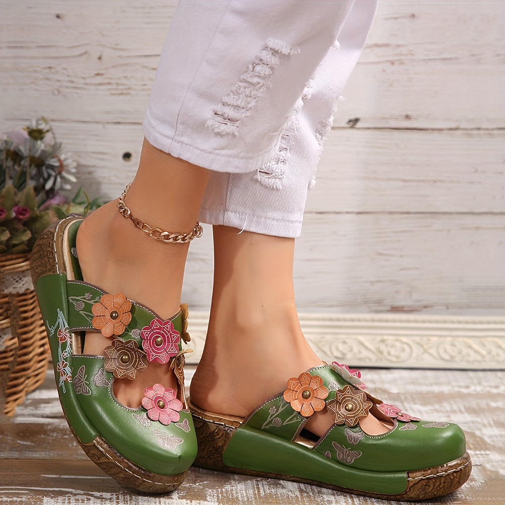 Bettina | Cutout Wedge Mule