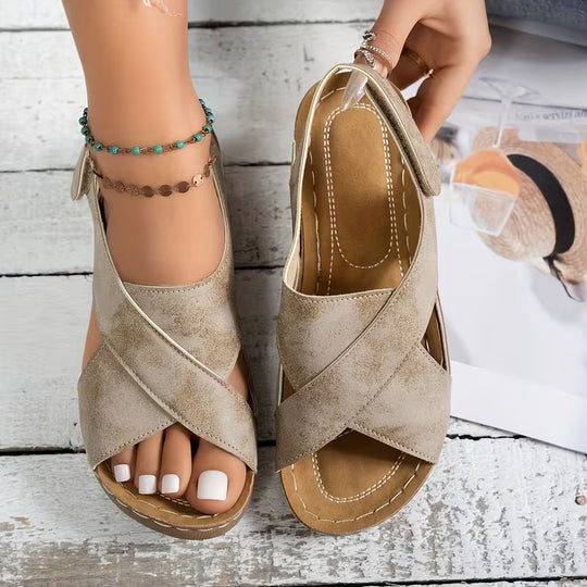 Isidora | Cross Strap Comfort Sandal