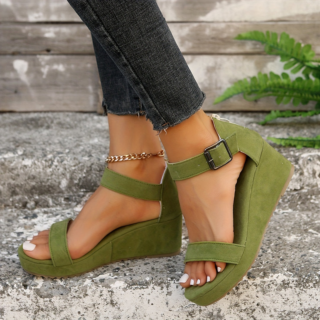 Carmelita | Suede Wedge Sandal