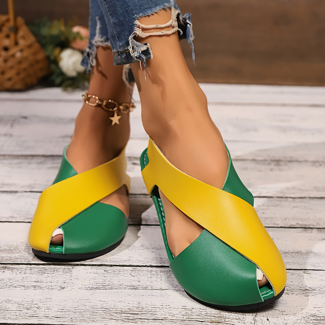 Gabriella | Crossover Slingback Flat