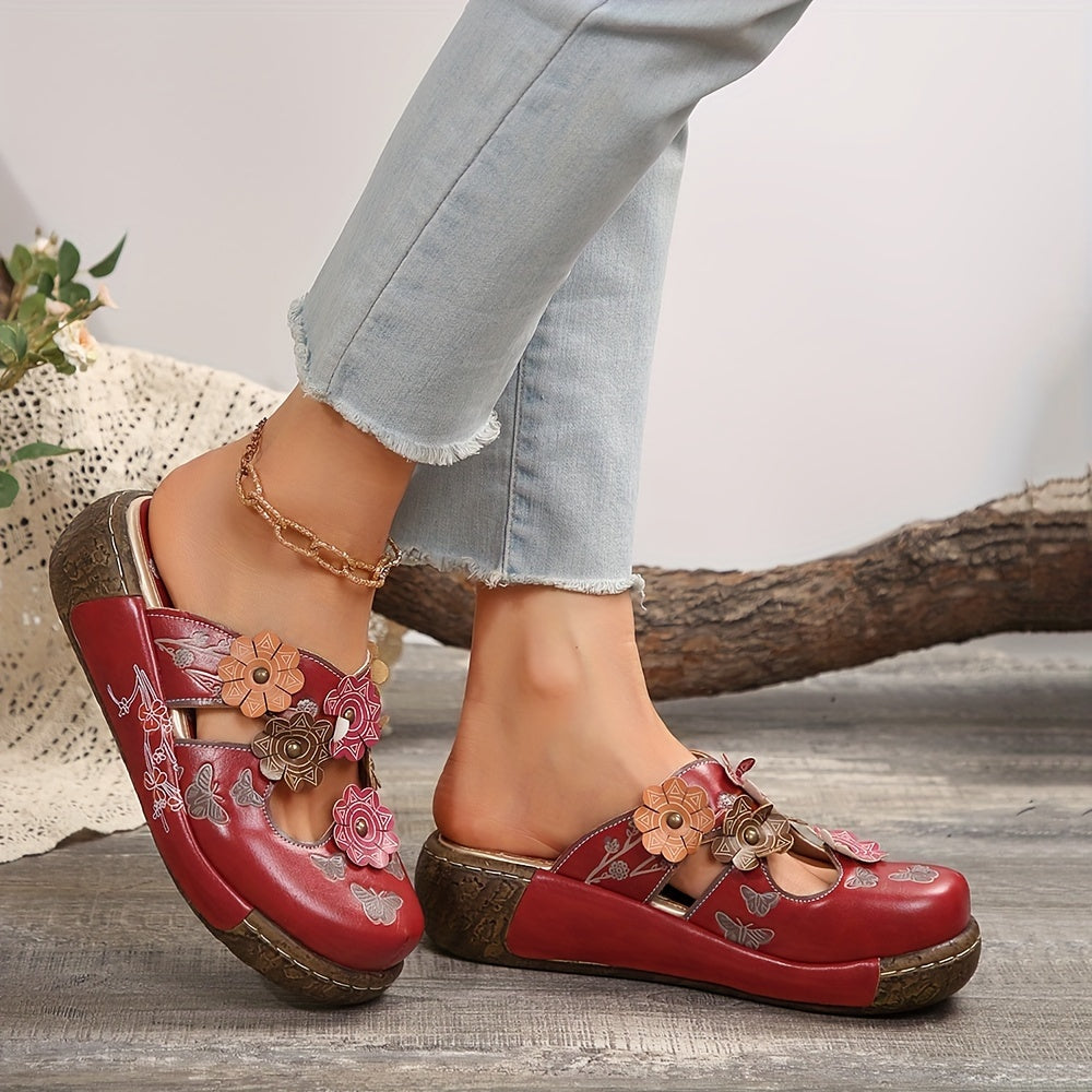 Bettina | Cutout Wedge Mule