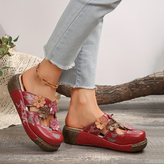 Bettina | Cutout Wedge Mule