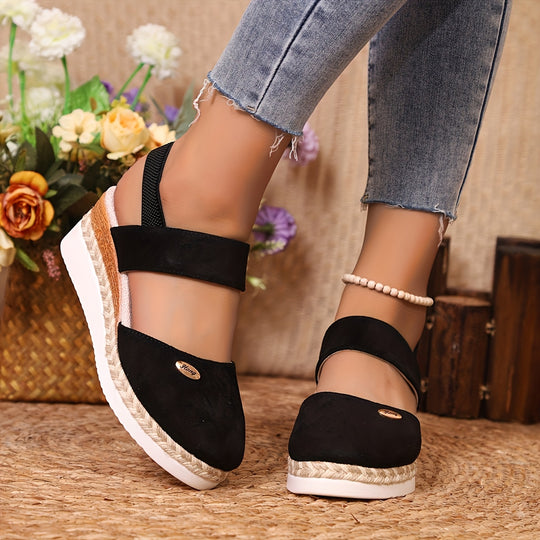 Leda | Wide Strap Wedge