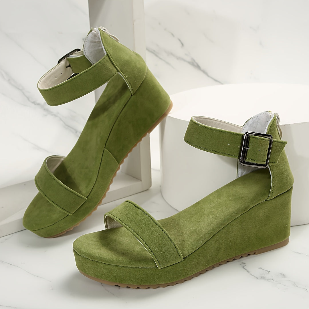 Carmelita | Suede Wedge Sandal