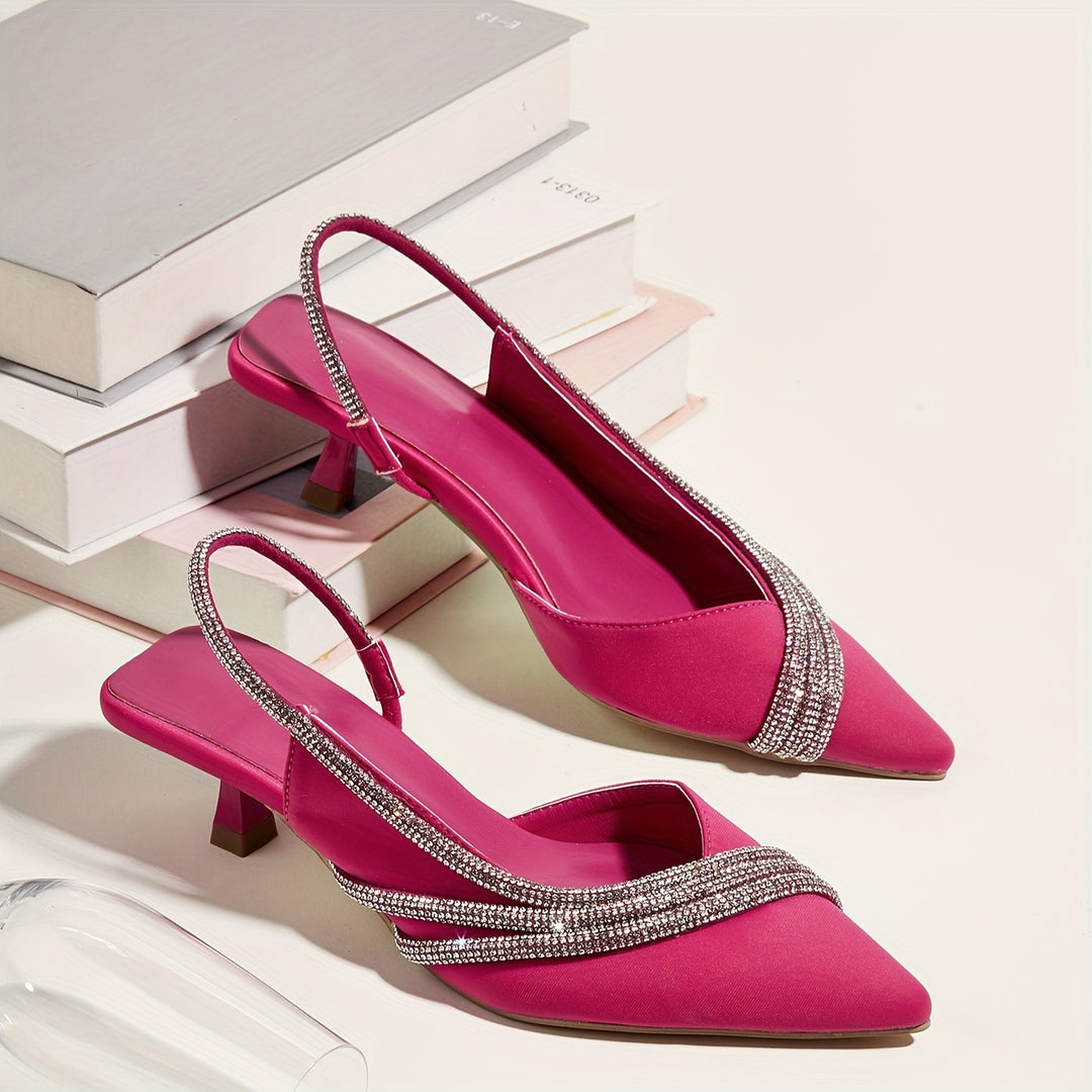 Donata | Crystal Slingback Heel