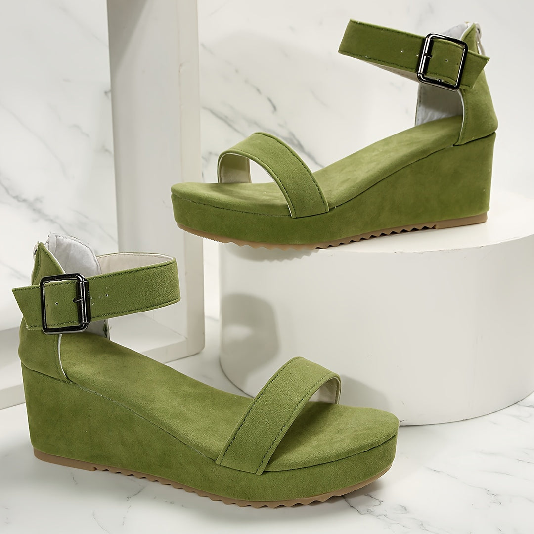 Carmelita | Suede Wedge Sandal