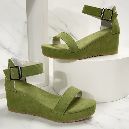 Carmelita | Suede Wedge Sandal