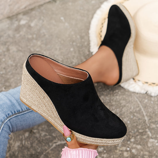 Lina | Espadrille Wedge Mule