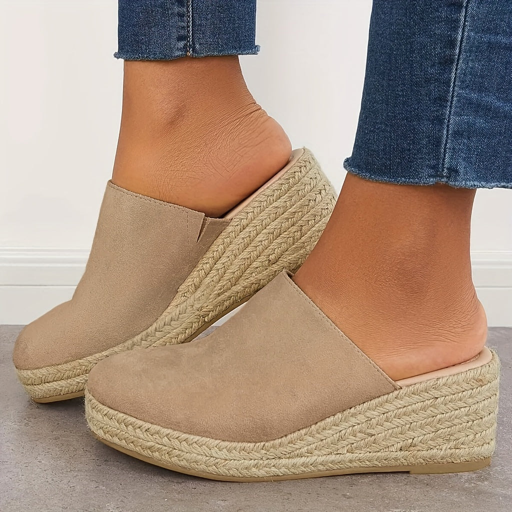 Lilia | Jute Wedge Mule