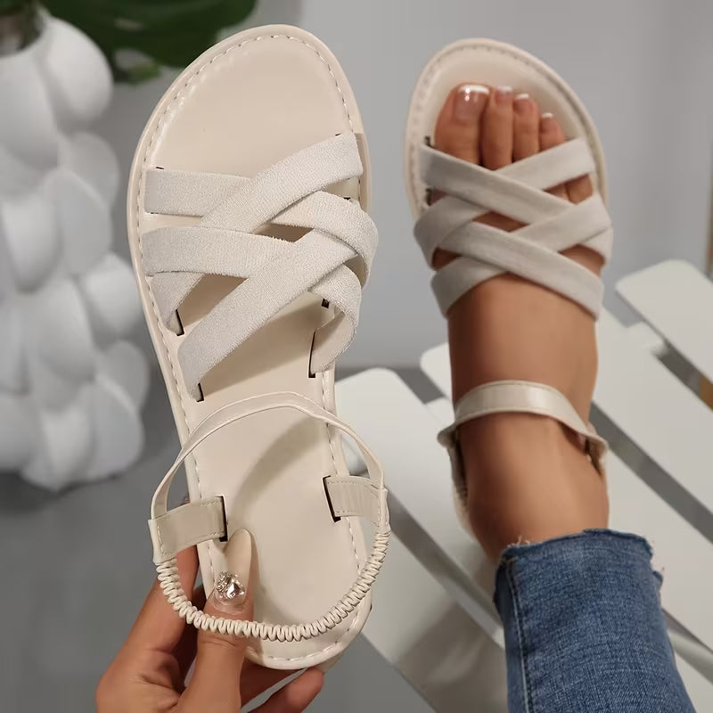 Melania | Cross Strap Comfort Sandal