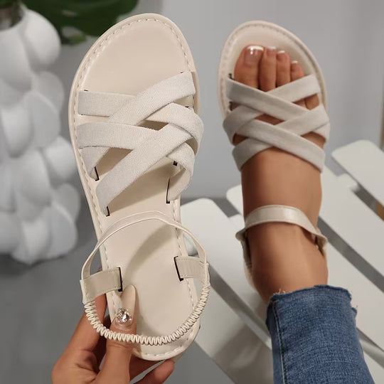 Melania | Cross Strap Comfort Sandal