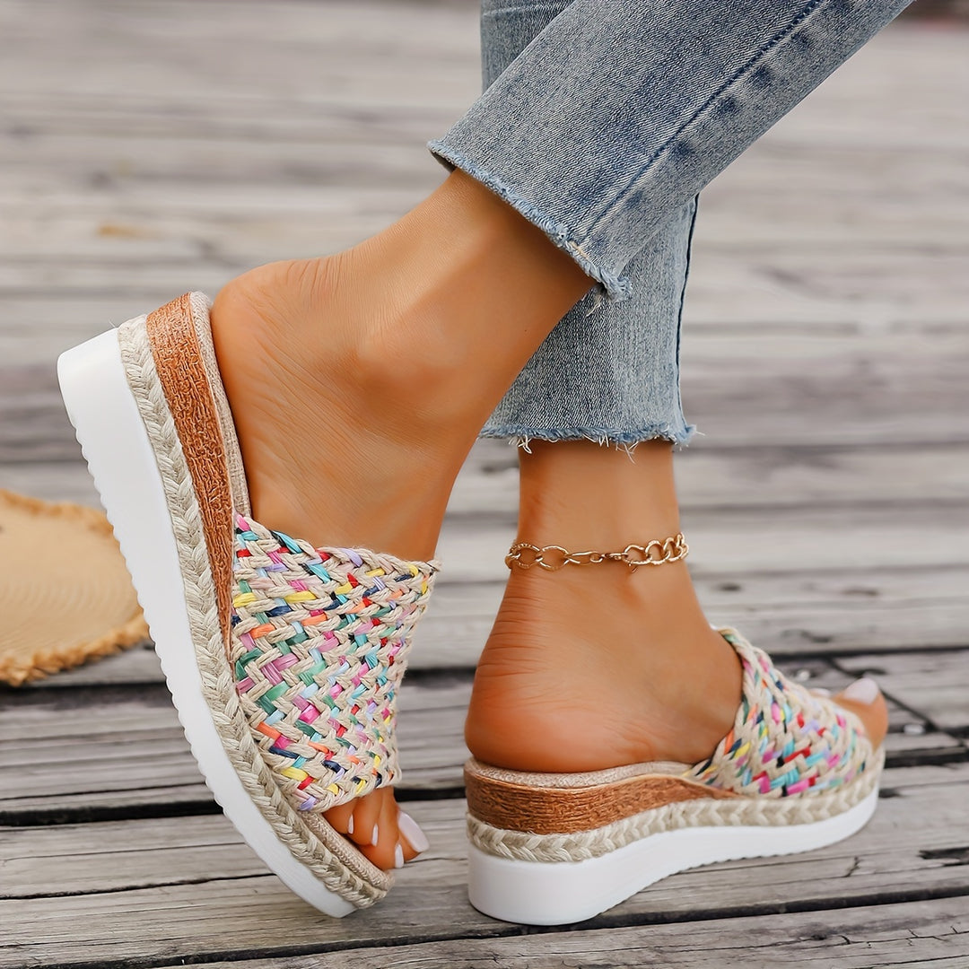 Maddalena | Woven Platform Slide