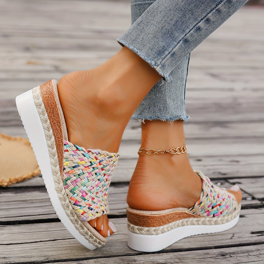 Maddalena | Woven Platform Slide