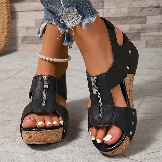 Roselma | Zip Front Comfort Sandal