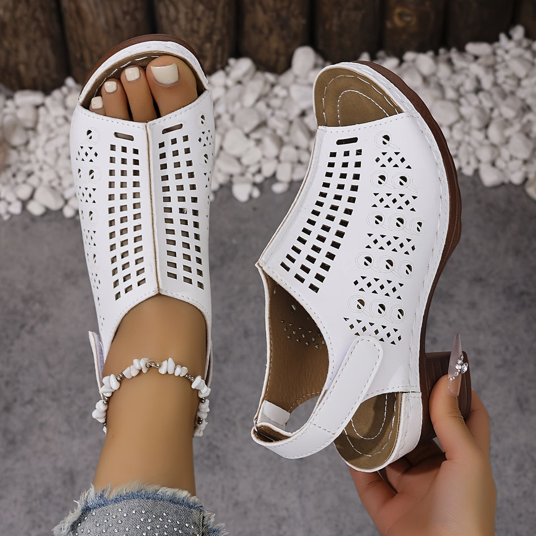 Lauretta | Geometric Cutout Heel