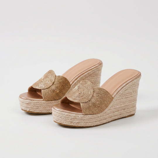 Alba | Braided Wedge Espadrille