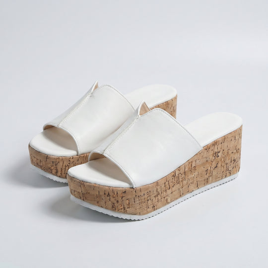 Angela | Textured Platform Slide
