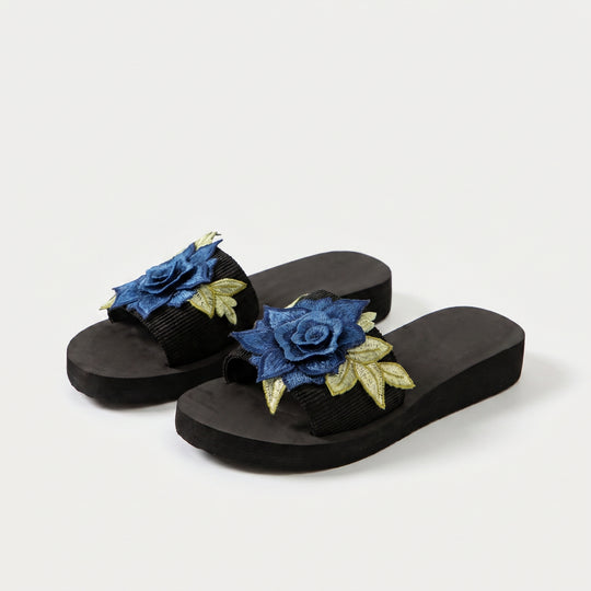 Annetta | Floral Platform Slide