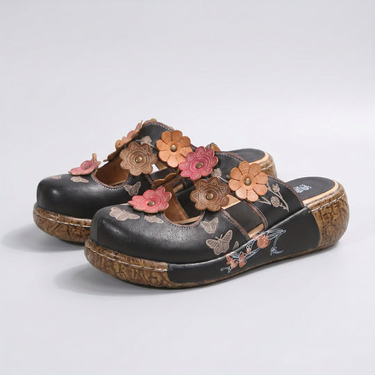 Bettina | Cutout Wedge Mule
