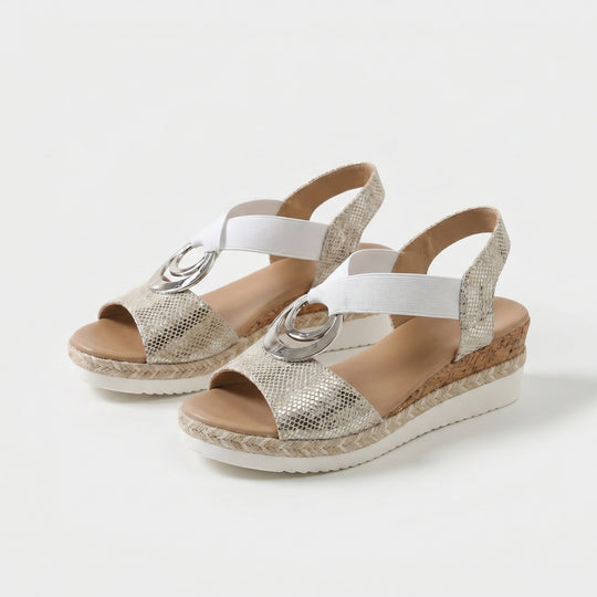 Elvira | Woven Espadrille Wedge Sandals
