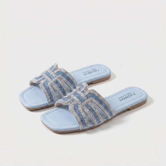 Emanuela | Embellished Cutout Slide