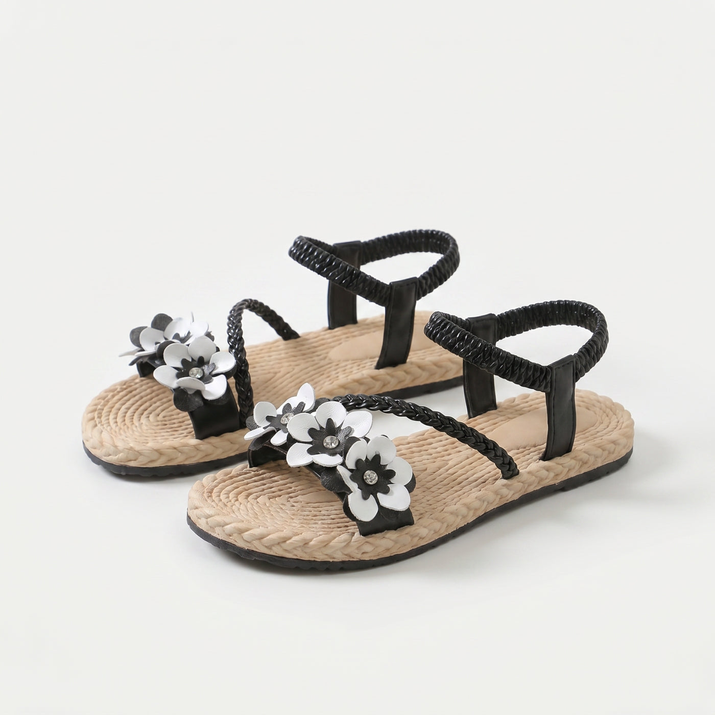 Gavina | Braided Flower Sandal