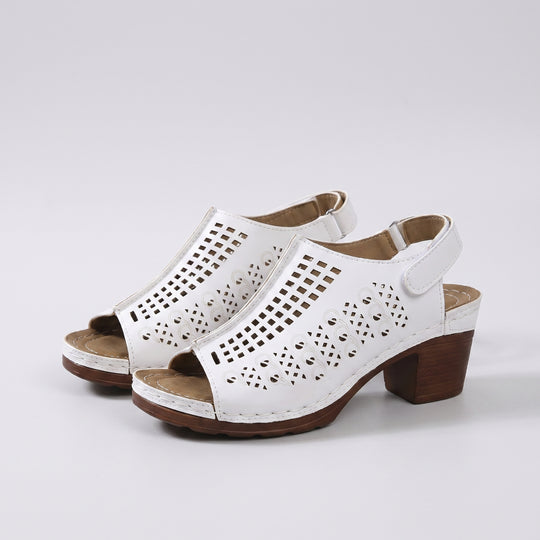 Lauretta | Geometric Cutout Heel
