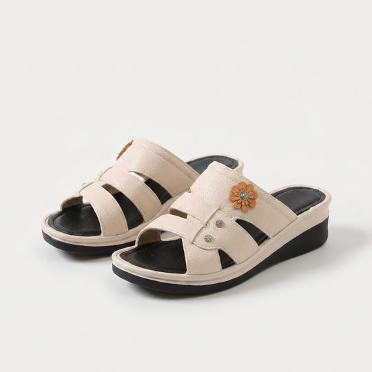 Mila | Floral Wedge Slide