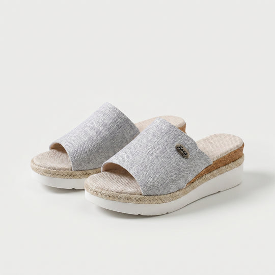 Mirelba | Linen Platform Slide