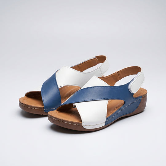 Nerissa | Crossover Wedge Comfort Sandals