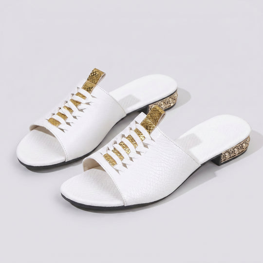 Oriana | Laced Vamp Slide