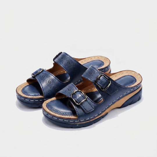 Paoletta | Double Buckle Comfort Slide