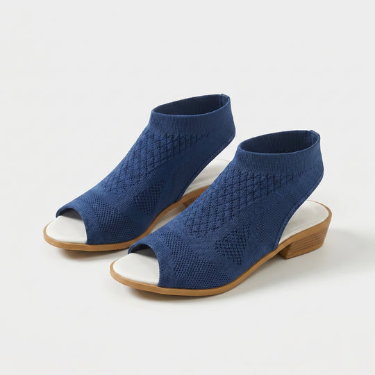 Veronica | Knit Peep Toe