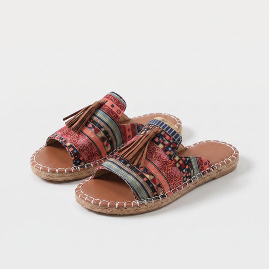 Violetta | Boho Tassel Comfort Slide