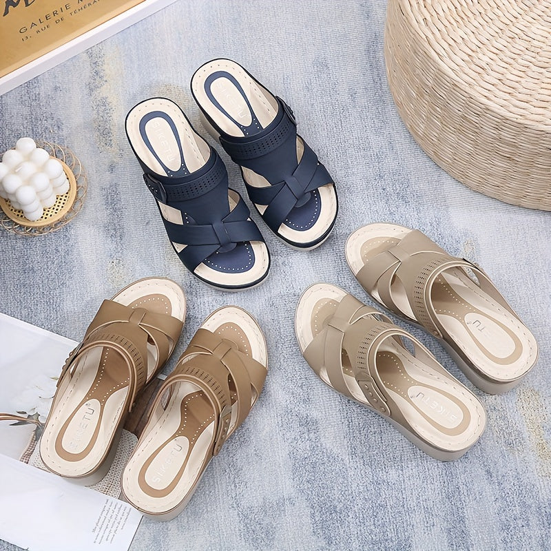Alida | Cutout Wedge Slide