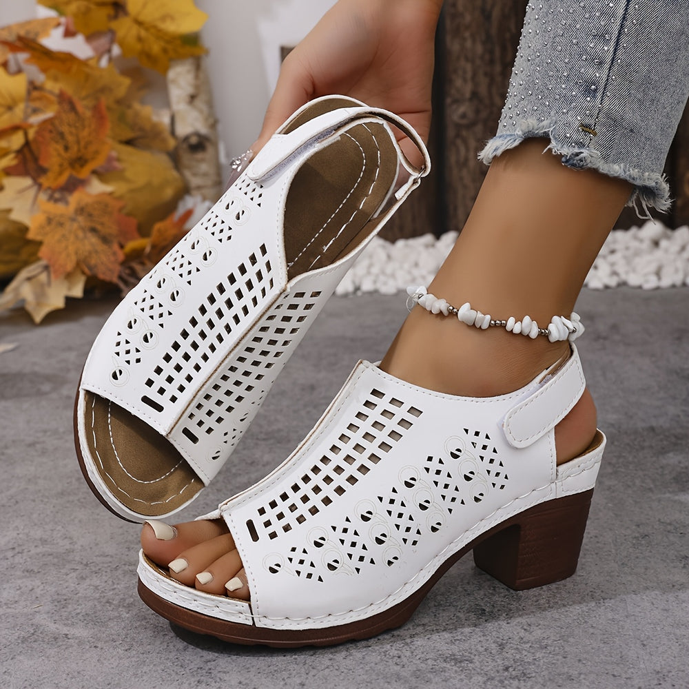 Lauretta | Geometric Cutout Heel