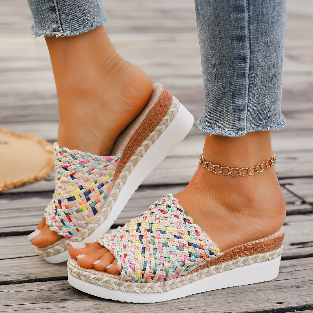 Maddalena | Woven Platform Slide