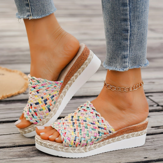 Maddalena | Woven Platform Slide