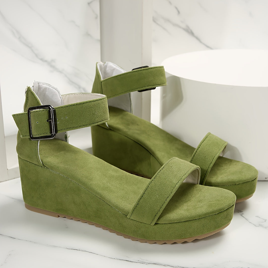 Carmelita | Suede Wedge Sandal