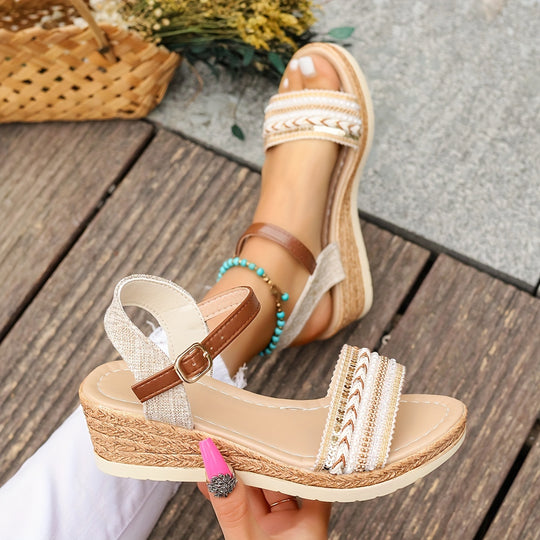 Abriana | Jute Wedge Sandal