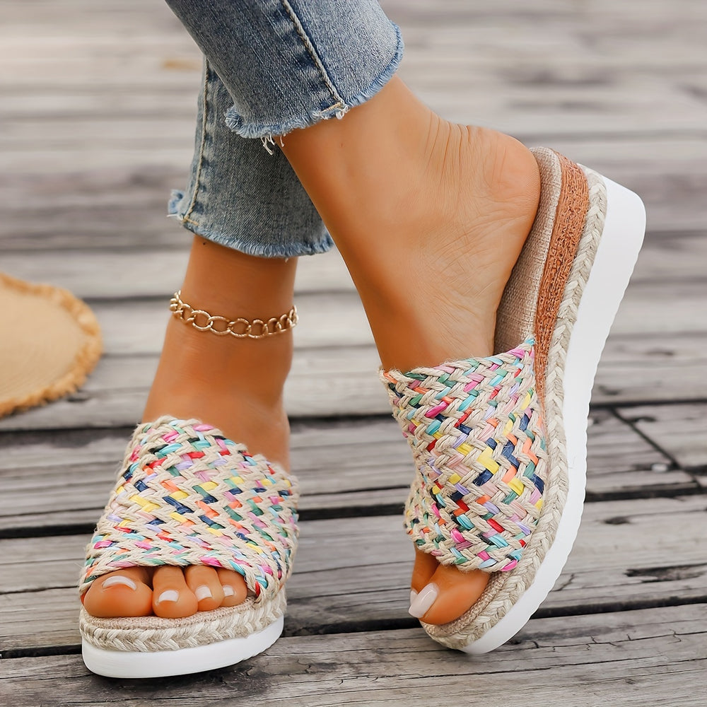 Maddalena | Woven Platform Slide