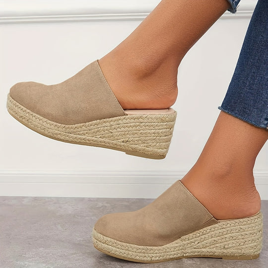 Lilia | Jute Wedge Mule