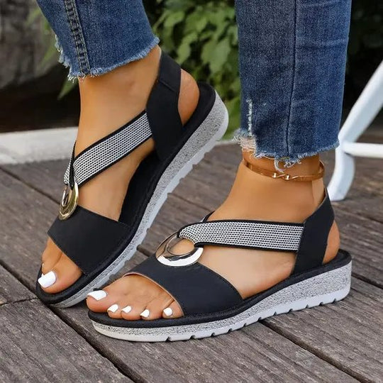 Isabella™ | | Cushioned Wedge Summer Sandals