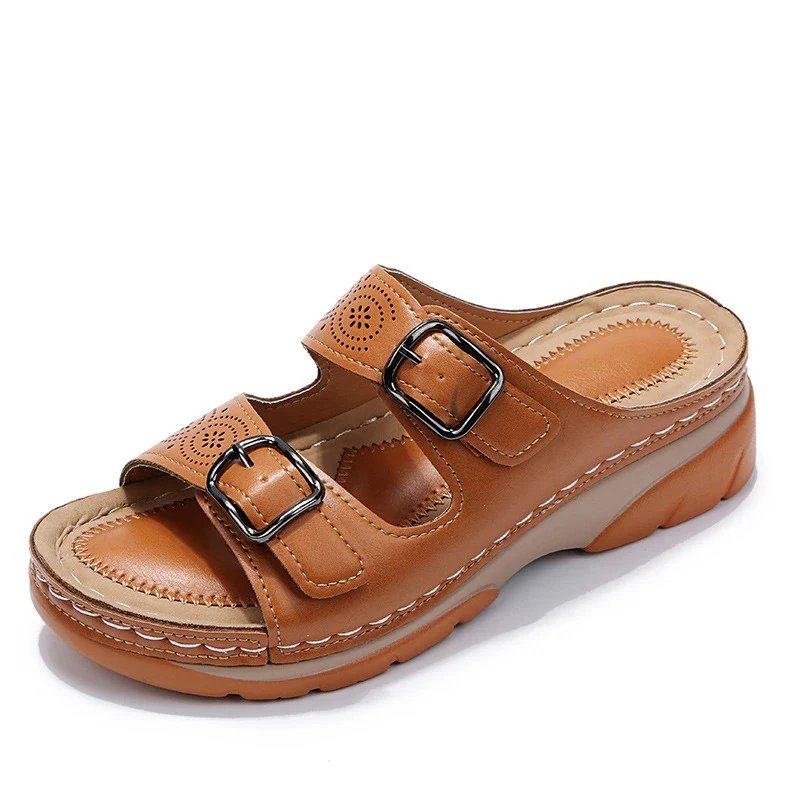 Paoletta | Double Buckle Comfort Slide