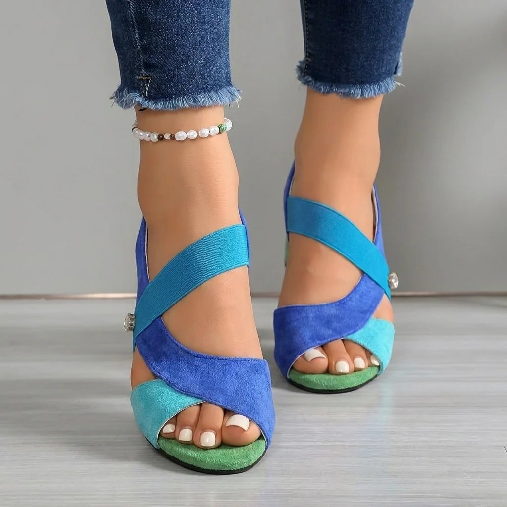 Bellina | Color Block Comfort Heel